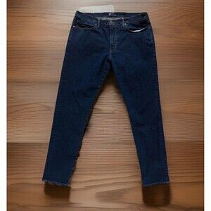 GAP Mens Slim Taper Jeans 36x32 Dark Wash Stretch Denim